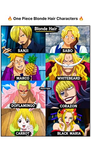 One Piece Blonde Hair Characters 🔥 | Sanji, Sabo, Marco, Doflamingo & More!