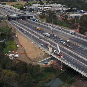 The missing link in the Kororoit Creek Trail that will connect the suburbs of Brooklyn and Altona with a new walking and pedestrian path. While we have been widening the bridge above to create more lanes on the West Gate Freeway, crews have been carrying out work to help communities connect with each other and take in the green space along Kororoit Creek. | West Gate Tunnel Project