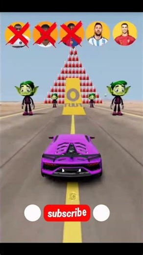 Car High Jump Cross Line – Impossible 😱 #shorts