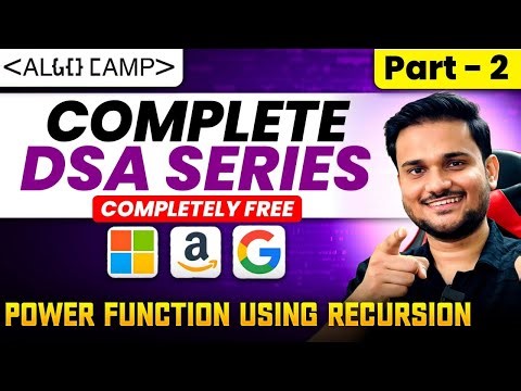 Power Function Using Recursion | Recursion Series Part 2