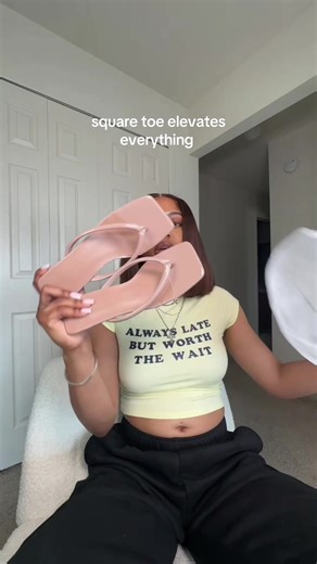 Cute Square Toe Kitten Heels for Summer