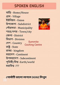 11 reactions | ✅বাড়ি - Home. #Summitecochingcenter #Summitecochingcenter #reeslviral #reelschallenge #vocabulary #BMW #spokenword #spokenenglish | Summite Coching Center | Facebook
