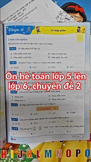 Ôn hè toán 5 lên 6, chuyên đề 2