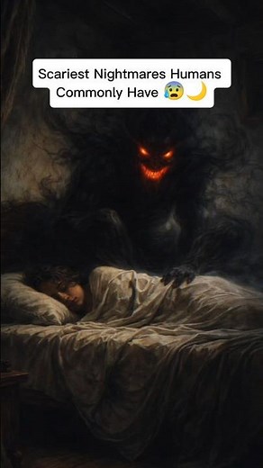 Most Common Nightmares & Their Dark Meanings 😳 #shorts #nightmare