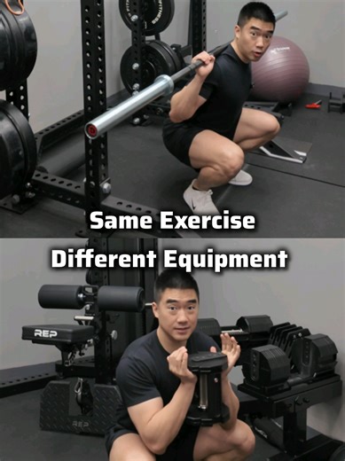 Here are some other examples of how repetitive exercises can overlap in a workout. - Barbell bench press and a flat bench dumbbell press. - Hip thrust with a machine and a single leg hip thrust. - Seated cable row machine and chest supported dumbbell row. Instead, this would be better 👇 - Barbell bench press and a machine cable fly. - Hip thrust with a machine and a reverse lunge with dumbbells. - Seated cable row machine and pull ups. You can train the same muscle in the same workout. Just avo