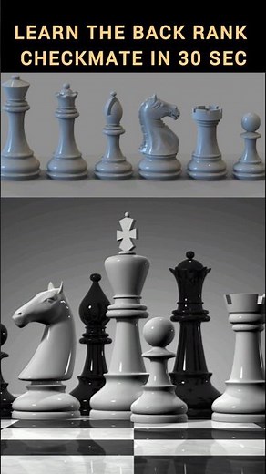 “Back Rank Mate Explained in 30 Seconds! | Easiest Checkmate Pattern”