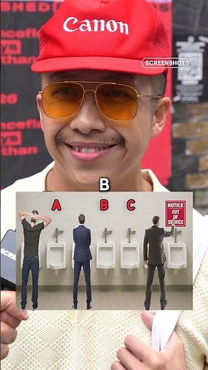 Men... which urinal are you going to?? #menproblems #publicinterview #multiculture