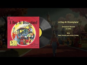 A Day at Disneyland with Walt Disney & Jiminy Cricket (ST-3901) | Vintage Disney Vinyl Restored