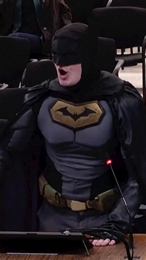'Batman' demands action at city council meeting