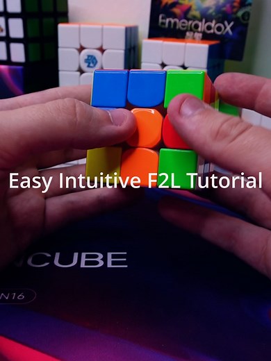 Easy intuitive f2l tutorial #cfop #f2l #howtodof2l #f2ltutorial | Solve A Rubik's Cube