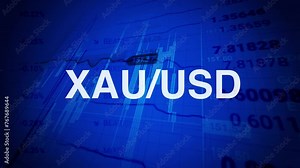 Dynamic Visualization: Animated Trading Chart Illustrating Forex Exchange Rates for XAU/USD