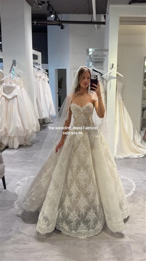 Still dreaming about this @Monique Lhuillier gown 🤍 #2027bride #weddingdress #weddingdressshopping #weddingtiktok