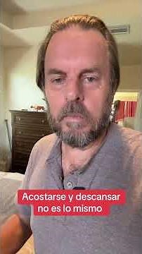 Para poder descansar, es necesario entender la diferencia entre acostarse y relajarse, porque muchas