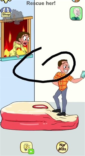 impossible Date 2 [Fun riddle] Rescue her!😱 #shorts #puzzle