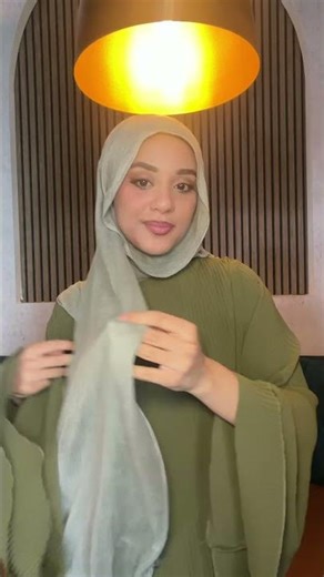 A full-coverage neck hijab tutorial✨🤍#hijab #hijabtutorial #makeup #hijabi