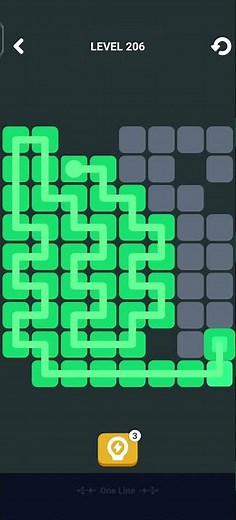 Block Blast One Line Level 206 Solution & Walkthrough | Puzzle Game (Android & iOS Shorts)