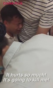 Unbelievable! Could this really be a security guard? A video has gone viral on Chinese social media of a man- in uniform- crying like a baby before receiving an injection from a nurse. His tantrum has sparked many to both ridicule and pity the man. | China Plus Culture