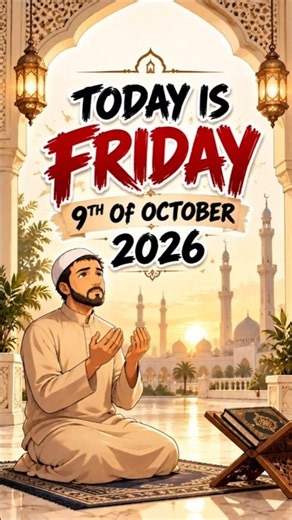 🤲 TODAY IS FRIDAY, 9TH OCTOBER 2026 ❤️ Make This Beautiful Dua | Jumu'ah Mubarak
