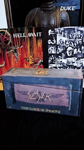 92K views · 3.4K reactions | Slayer - Soundtrack to the Apocalypse Released on Nov. 25, 2003  Only #Slayer could produce such a killer boxset   Ammo Box 20th Anniversary Edition: 71 audio and 17 DVD tracks on 5 discs. Including 60 booklet, Slayer Eagle wall hanging banner, collector pass and stunning Blood Pack CD with floating skulls. Slayer #SoundtrackToTheApocalypse #cdcollection #recordoftheday | Duke TV | Facebook