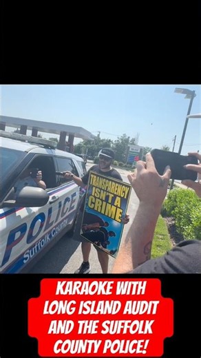 LONG ISLAND AUDIT SINGS KARAOKE With SUFFOLK POLICE! #shorts #cops