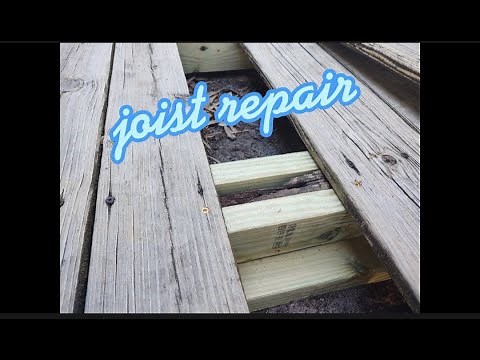 How to repair rotten deck joist.