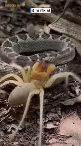 The Saw-Scaled Viper thought it reigned supreme. Now the colossal Sun Spider challenges that reign in a brutal territorial encounter. #SunSpider #ViperEncounter #ArachnidPower #DesertSurvivors #NatureCinematic ⚙️ AI-generated nature dramatization — no real creatures involved. | Insects Apex