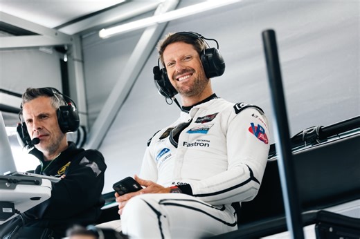 Romain Grosjean au départ des 24 Heures de Daytona