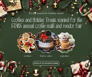 Sign up here to donate Christmas cookies and treats for the STARS Cookie Walk and Vendor Fair https://www.signupgenius.com/go/10C0C4DAEAC28A0FFC61-53505748-volunteer#/ | Saint Thomas Church Indianola IA
