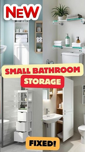 Genius Small Bathroom Storage Ideas 🛁 Space-Saving Hacks You Need!