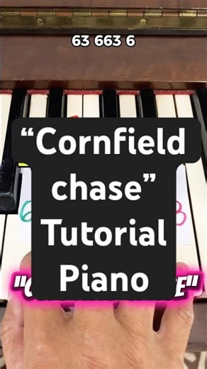 “Cornfield chase” Hans Zimmer piano Tutorial. 🎹 #piano #hanszimmer #pianotutorial #cornfieldchase