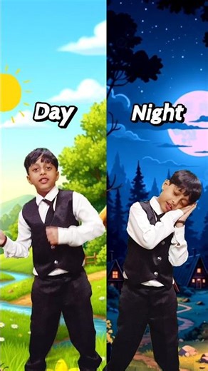 Opposite Words in English 😜 | Day-Night, Hot-Cold, Fast-Slow | learn with cartoon animation