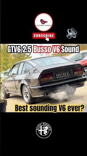 Alfa Romeo GTV6 2.5 Busso V6 The Best V6 Sound Ever? #v6 #alfaromeo #gtv6
