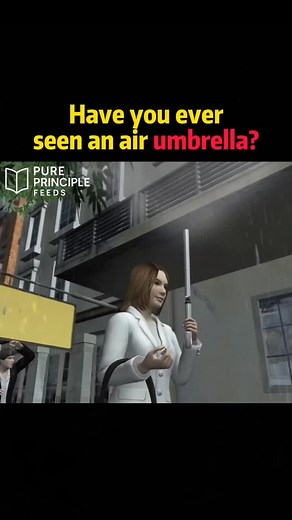 ☂️ Have You Ever Seen an Air Umbrella? 😳💨 No fabric. No metal rods. Just air. 💨 This futuristic umbrella creates a cone of air that deflects raindrops before they hit you — keeping you dry without ever opening a canopy! Powered by a small rechargeable battery, it uses high-speed airflow to push water away, forming an invisible shield. ⚙️ It’s lightweight, portable, and looks straight out of a sci-fi movie. 🚀 💬 Would you actually use one of these on a rainy day — or stick to your old umbrell