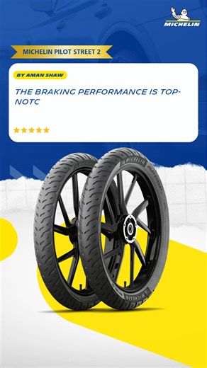 The MICHELIN Pilot Street 2 is perfect for urban riders, it delivers unbeatable grip and stability on every corner. Share your review and help fellow riders find their perfect match! Click here: https://bit.ly/4abkoXG | Michelin