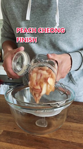 Transforming Peach Cheong into Peach Soju: A Sweet and Fruity Journey