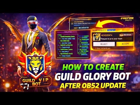HOW TO MAKE GUILD GLORY BOT AFTER OB52 UPADTE 🤯 | AUTO LEVEL UP BOT KAISEY BANAYE