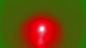 Red Lens flare on Green Screen. Light Animation Effect.