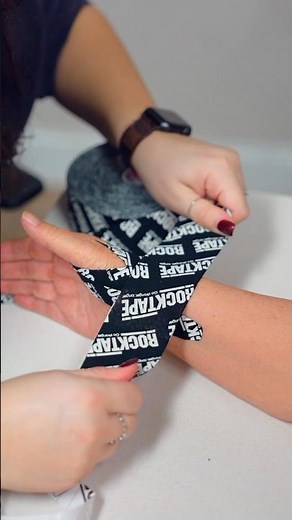 How to use kinesio tape on hand? #physicaltherapy #taping