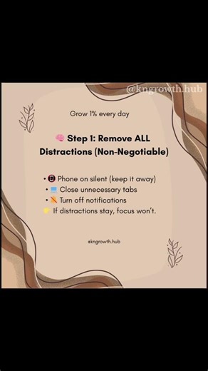 Day 2/30: Stop distractions | Train your focus & take control💾 Screenshot & try today