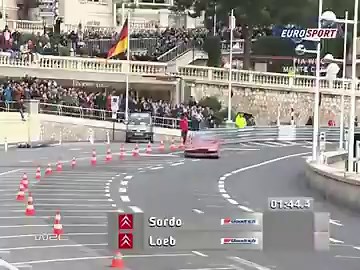 こちらはセガラリーというよりF1感のあるモナコ市街地コースを走るシトロエンC4WRC