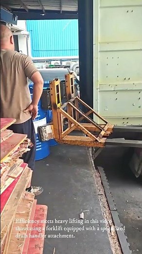Moving Steel Drums Using a Forklift