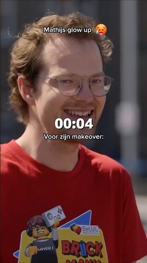De glow up van Mathijs 🥵 #beautyandthegeeknl