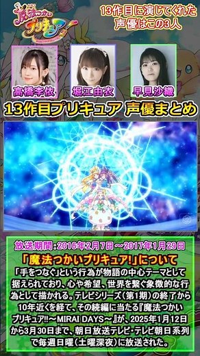 A compilation of the voice actors who play the main characters in "Maho Girls Precure!" [Precure]...