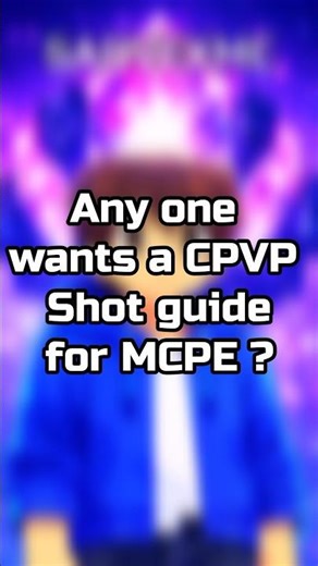 Any one wants a CPVP Short guide for MCPE ❓ | SARVEXMC | #MCPE