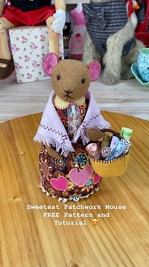 Lisa Pay on Instagram: "Patchwork Mouse, so sweet, come and create your own with my FREE Pattern and Tutorial 殺 #sewing #sewingpatterns #freepatterns #freesewingpatterns #mouse #softsculpture #mousepattern #patchworkmouse #patchwork #quilting #patchworkpatterns #plushies #teddybear #bearmaking #teddybearmaking #feltprojects #feltsewing #artdoll #mousedoll"