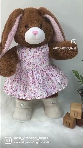 Make a teddy bear dress with me