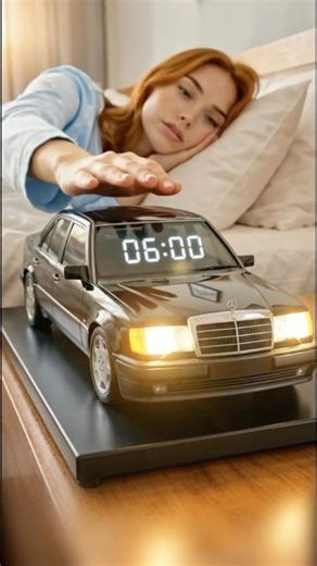 Old School Mercedes W124 Car Alarm Clock
