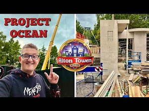 Alton Towers NEW RIDE Construction Update! Project Ocean Foundations Continue!