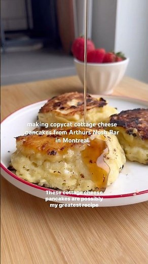 Perfect fluffy cottage cheese pancakes!