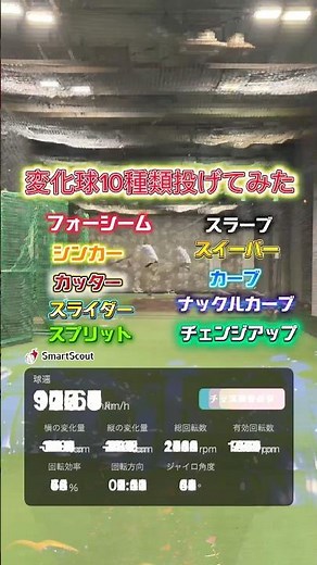 変化球10種類投げてみた
